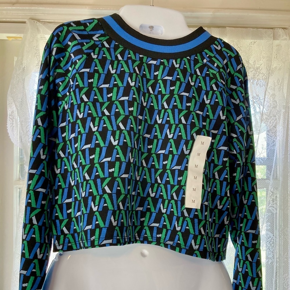 Future Collection Crop Top Stylish Women's Black, Blue and Green NWT! M